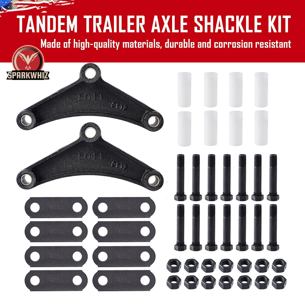 Black Tandem Trailer Axle Shackle Equalizer Repair for Double Eye Spring Service