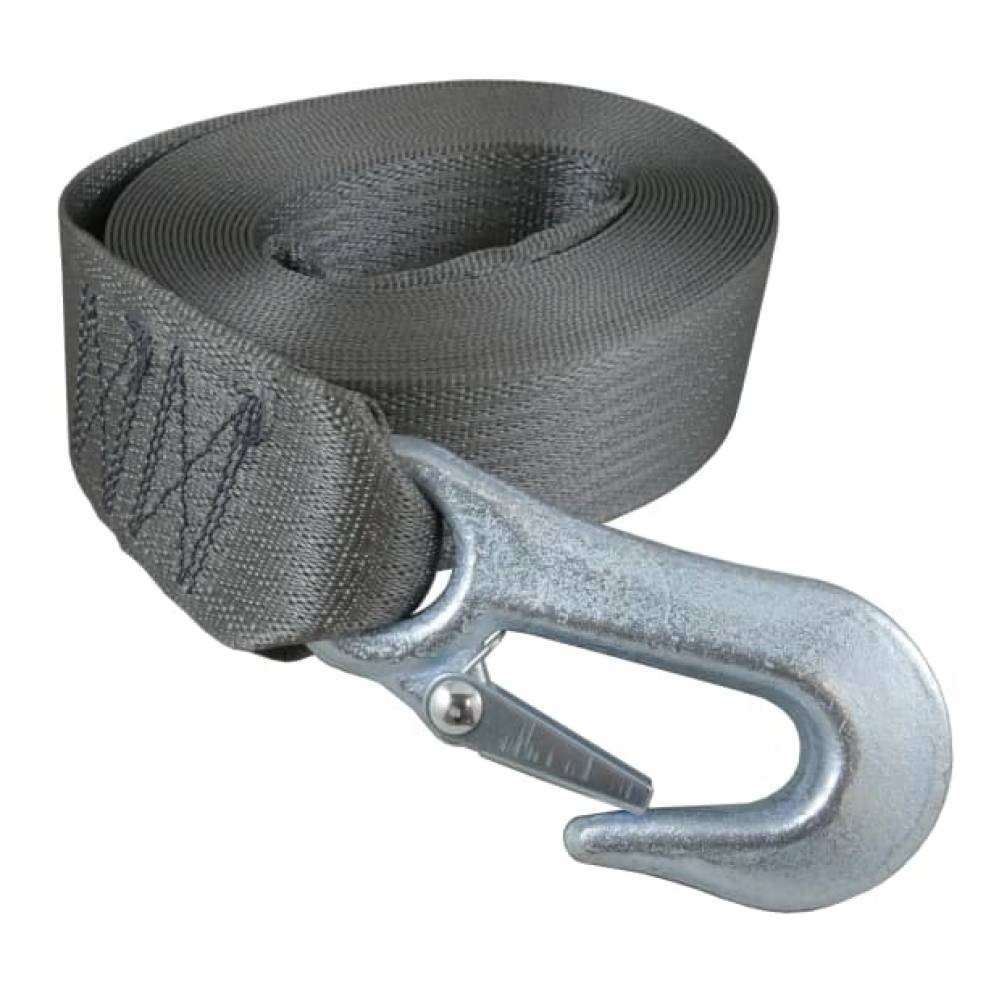 Gator Tuff WSL25N 2″ x 25′ 4000 lb Heavy Duty Marine Nylon Winch Strap with Hook
