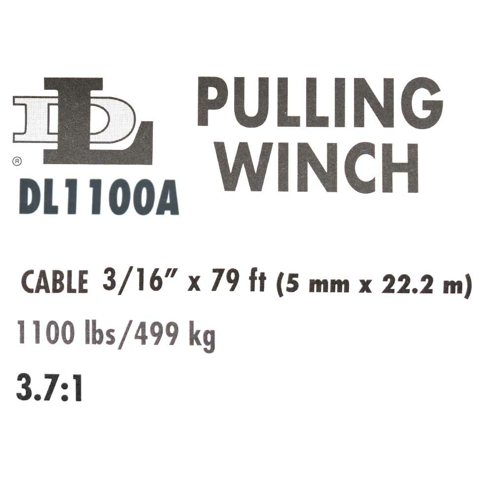 Dutton Lainson Boat Hand Trailer Winch DL1100A | w/ Tow Strap 1100 LB
