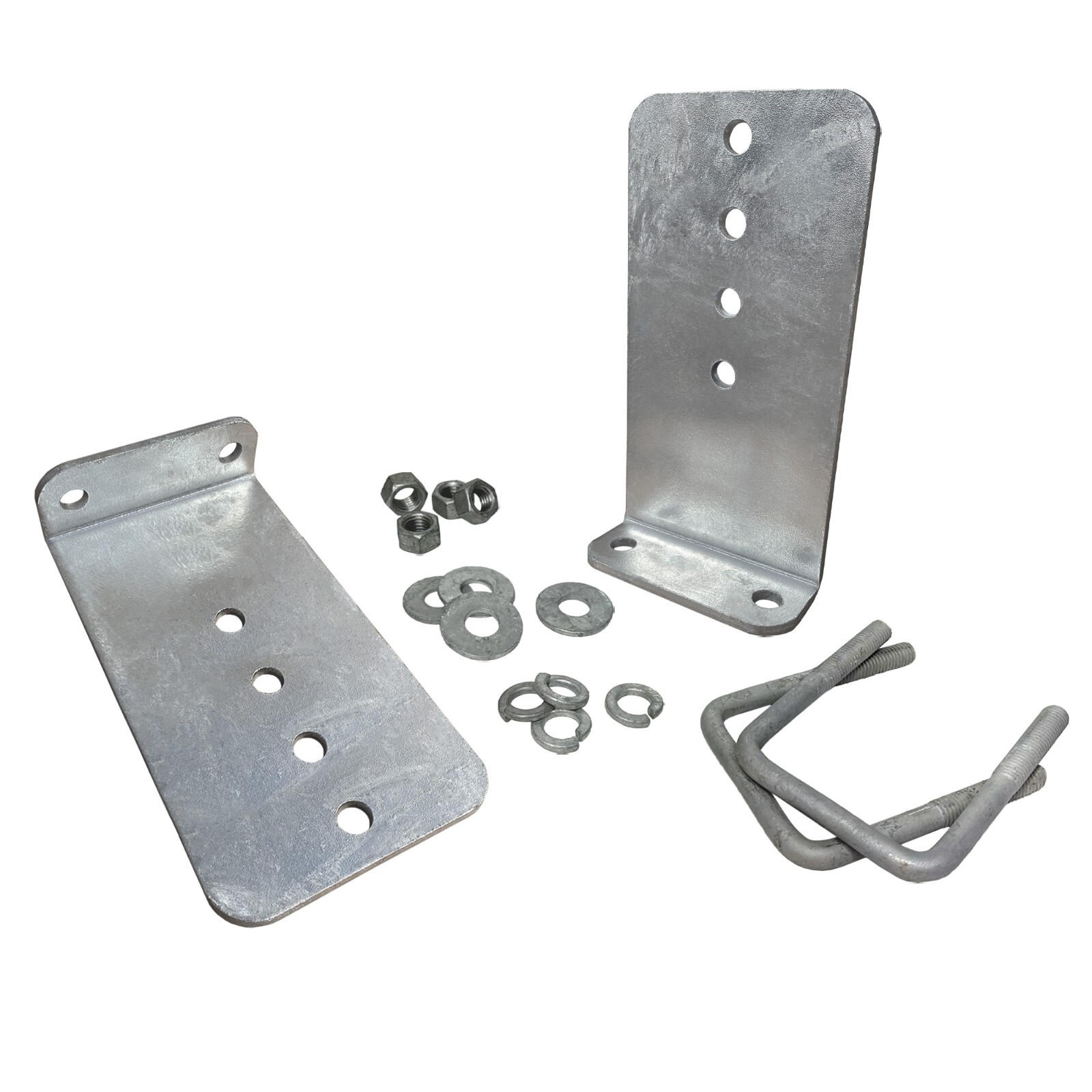 (2) 10″ Galvanized L-Type Bunk Bracket Kit for Boat Trailer fits 3×3, Heavy Duty