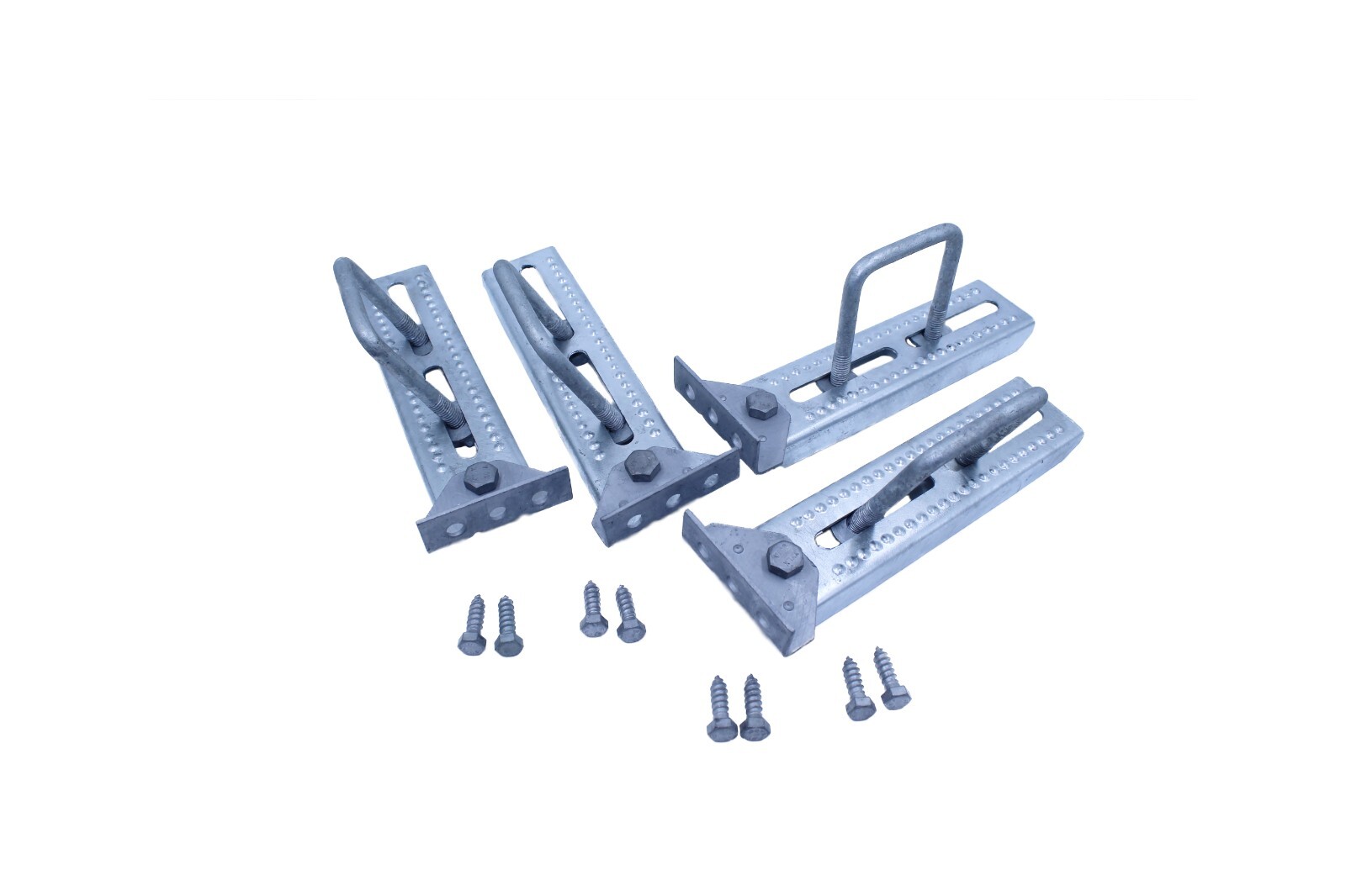 Galvanized Bunk Bracket kit for Boat Trailer 10 Inch tall (4 units)