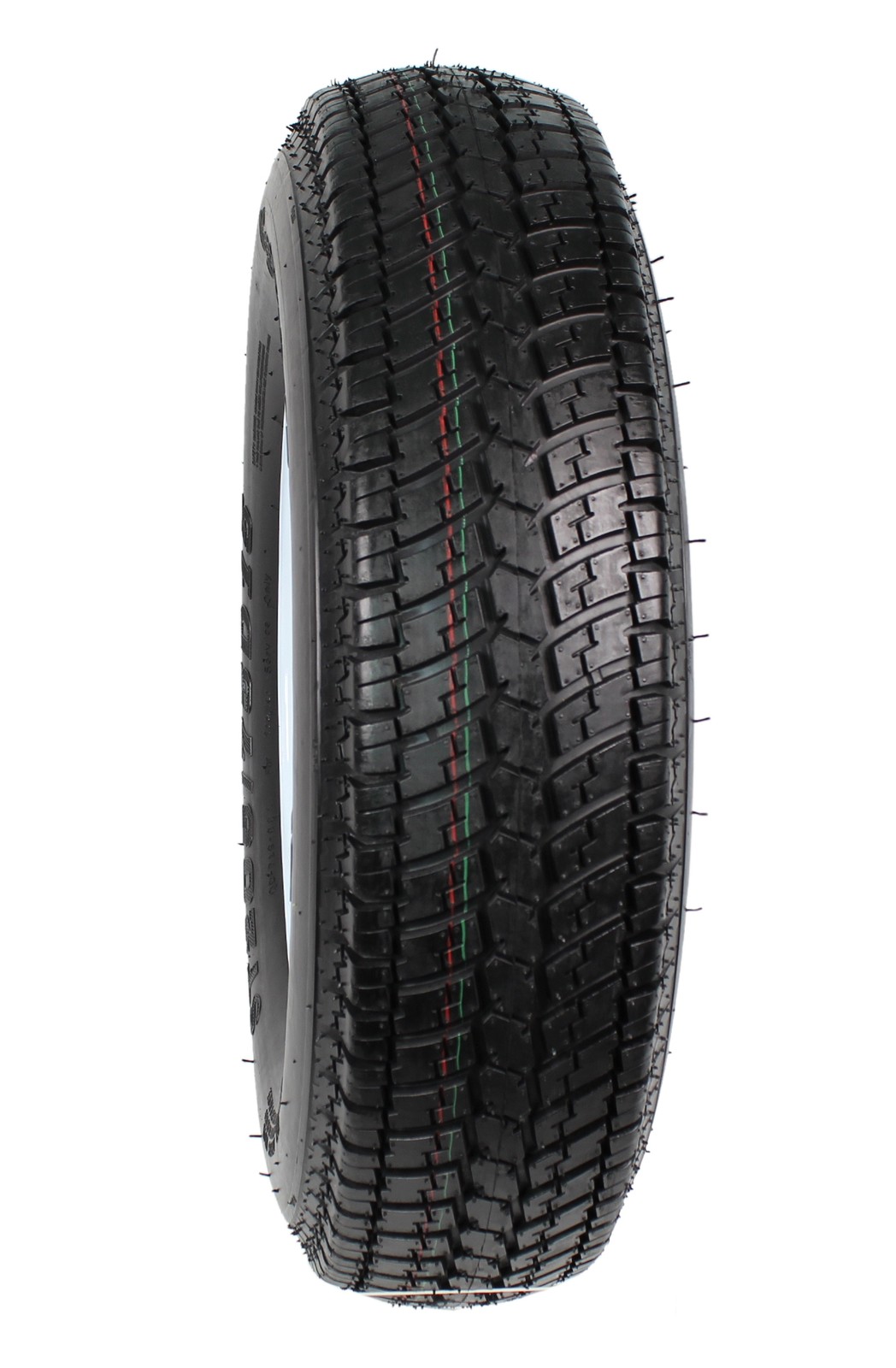 2-Pack Trailer Tire Rim Assembly ST205/75D15 15 Inch Load C 5 Lug White Wheel