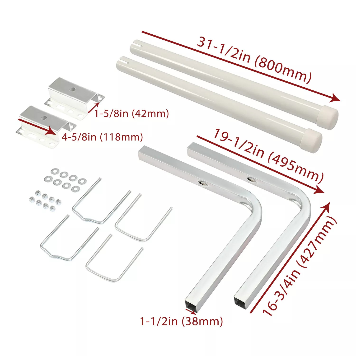 1 Pair 40″ Boat Trailer Guide On Post PVC Poles For Sailboat fishing ski Boat