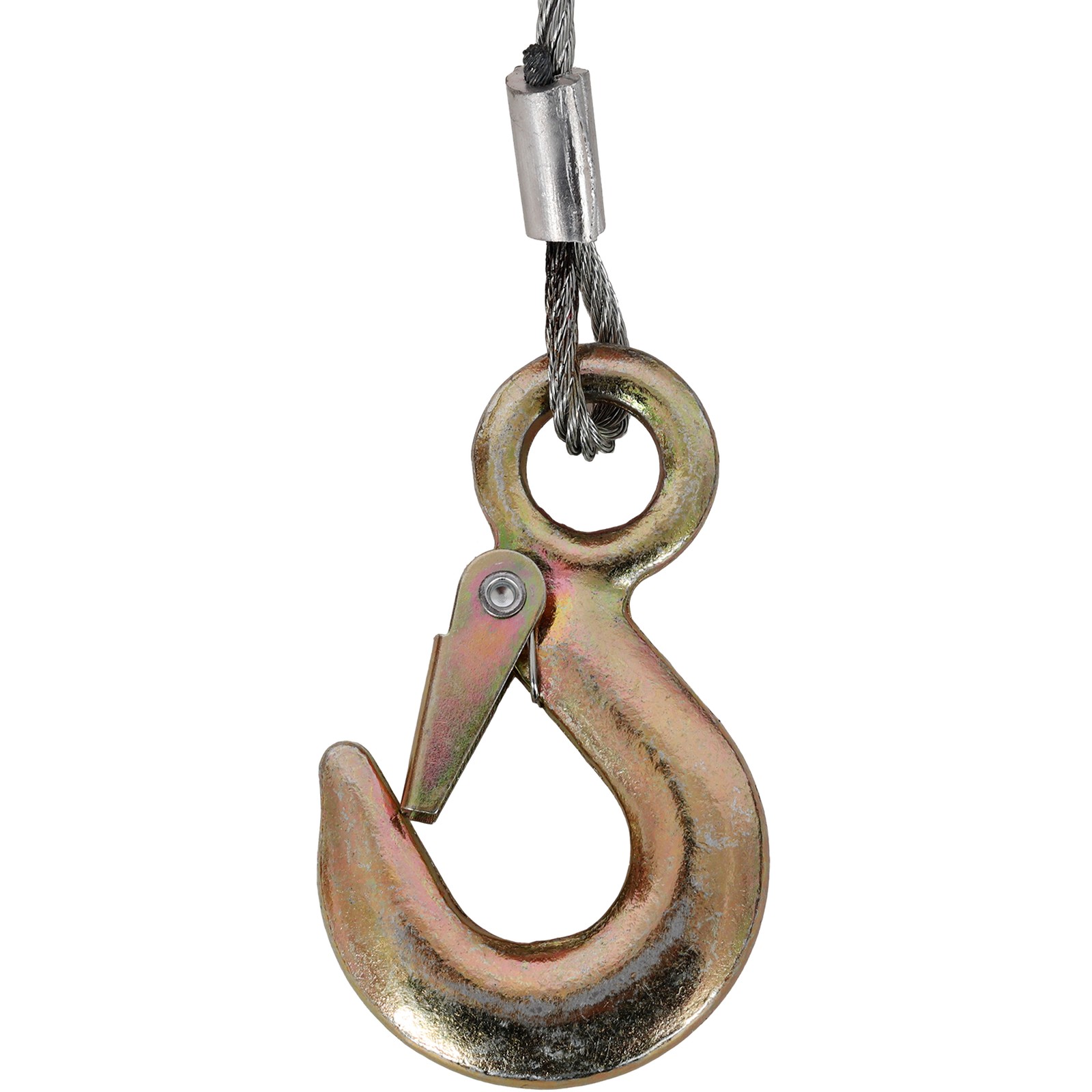 800 lbs Hand Winch with 32.8 ft Steel Cable & Galvanized Shell