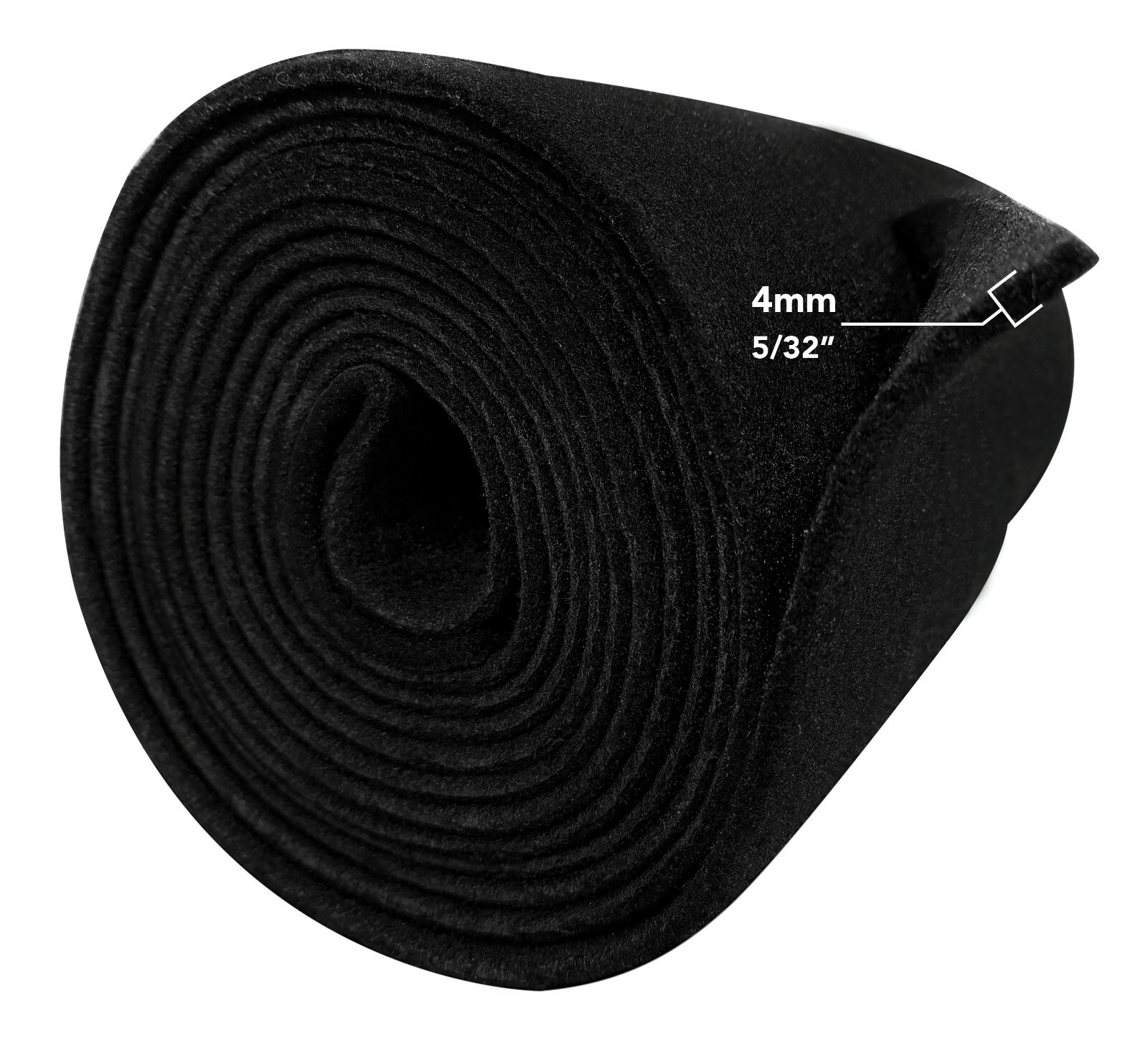 Polymat Heavy Duty 12 feet x 45 inches Boat Trailer Bunk Carpet Black S60