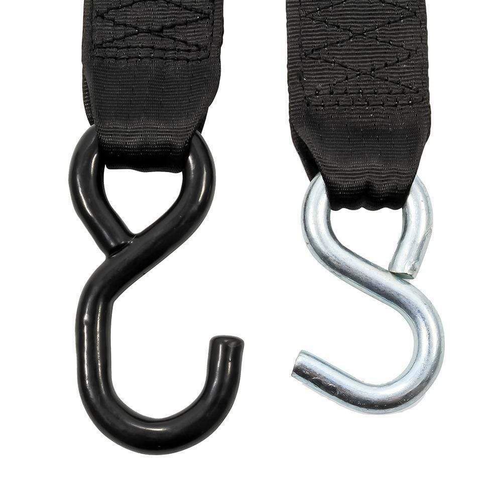 Camco Tie-Down Straps 2″ Width 6″ Dual Hooks #50031