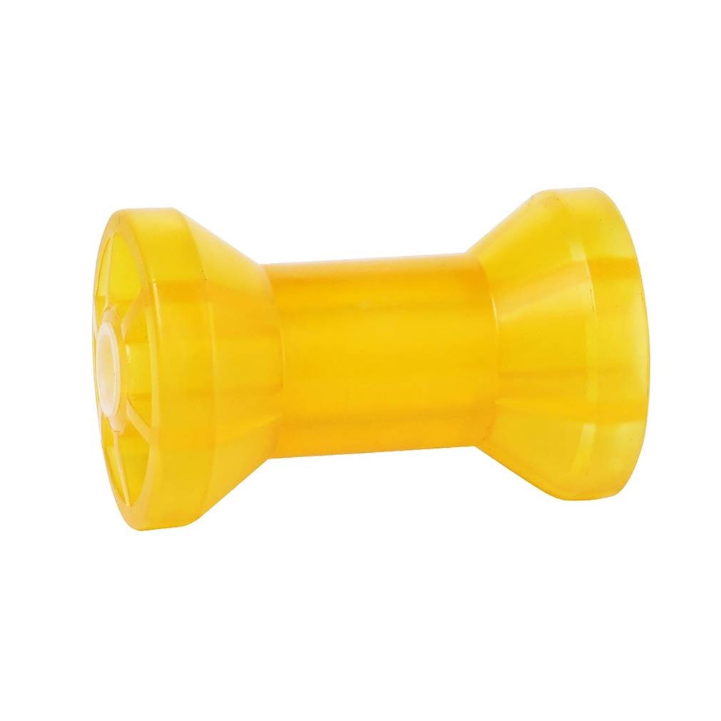 Tie Down 86283 Marine Boat Trailer Spool Type Keel Roller, 5″ x 5/8″ Shaft Amber