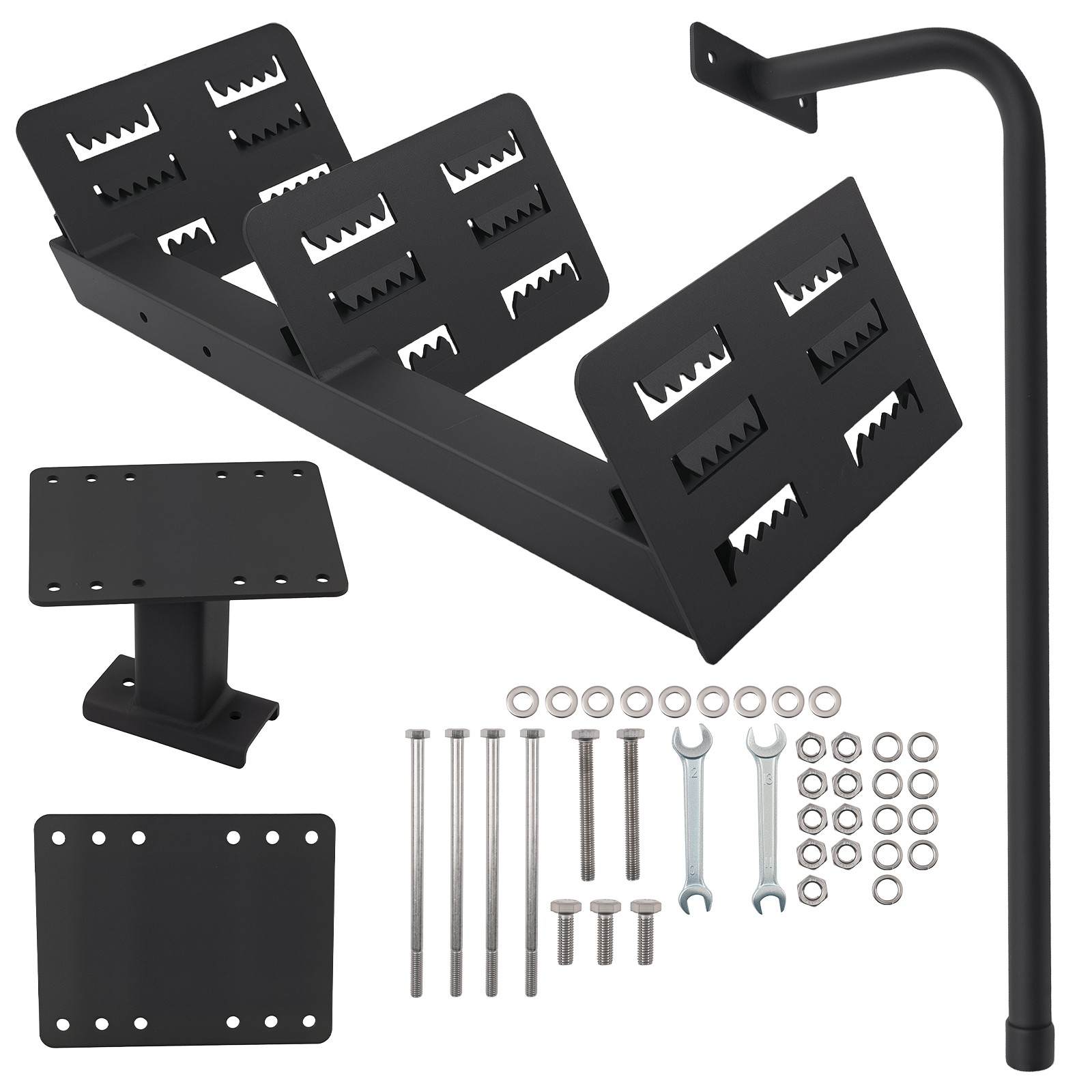 Boarding Step Mount for Universal Boat Trailer Steel 3-Step 460 lbs Heavy Duty