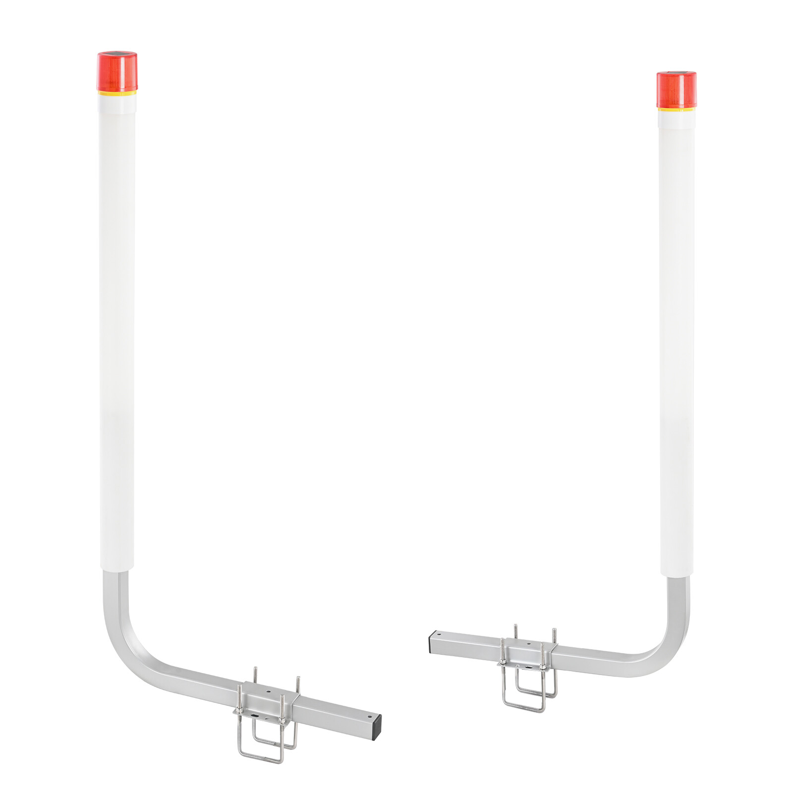 VEVOR Boat Trailer Guide 46” Galvanized with PVC Poles & LED Lamp for Sailboat