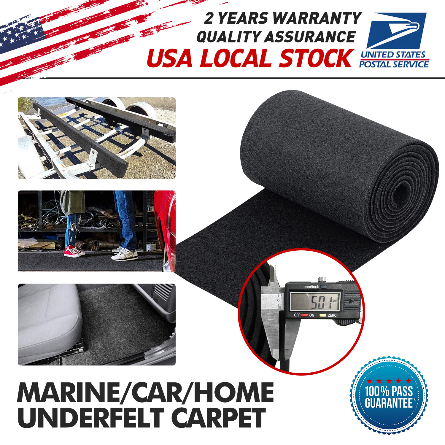 12″X157″ Underfelt Carpet for Auto,RV,Boat,Car Trunk Liner Felt Fabric Material
