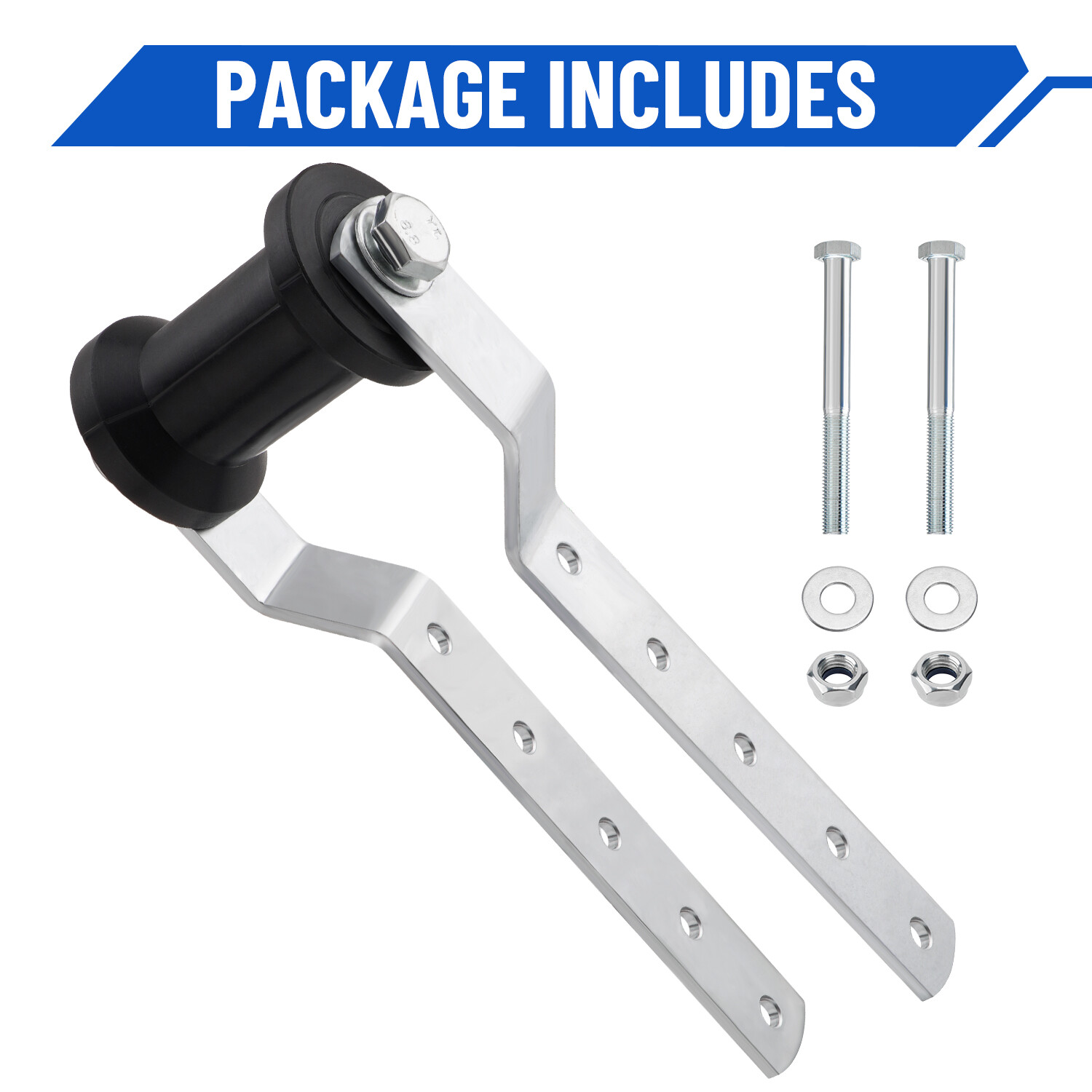 4″ Adjustable Keel Roller Bracket Assembly for 2″ Tongue Boat Replacement