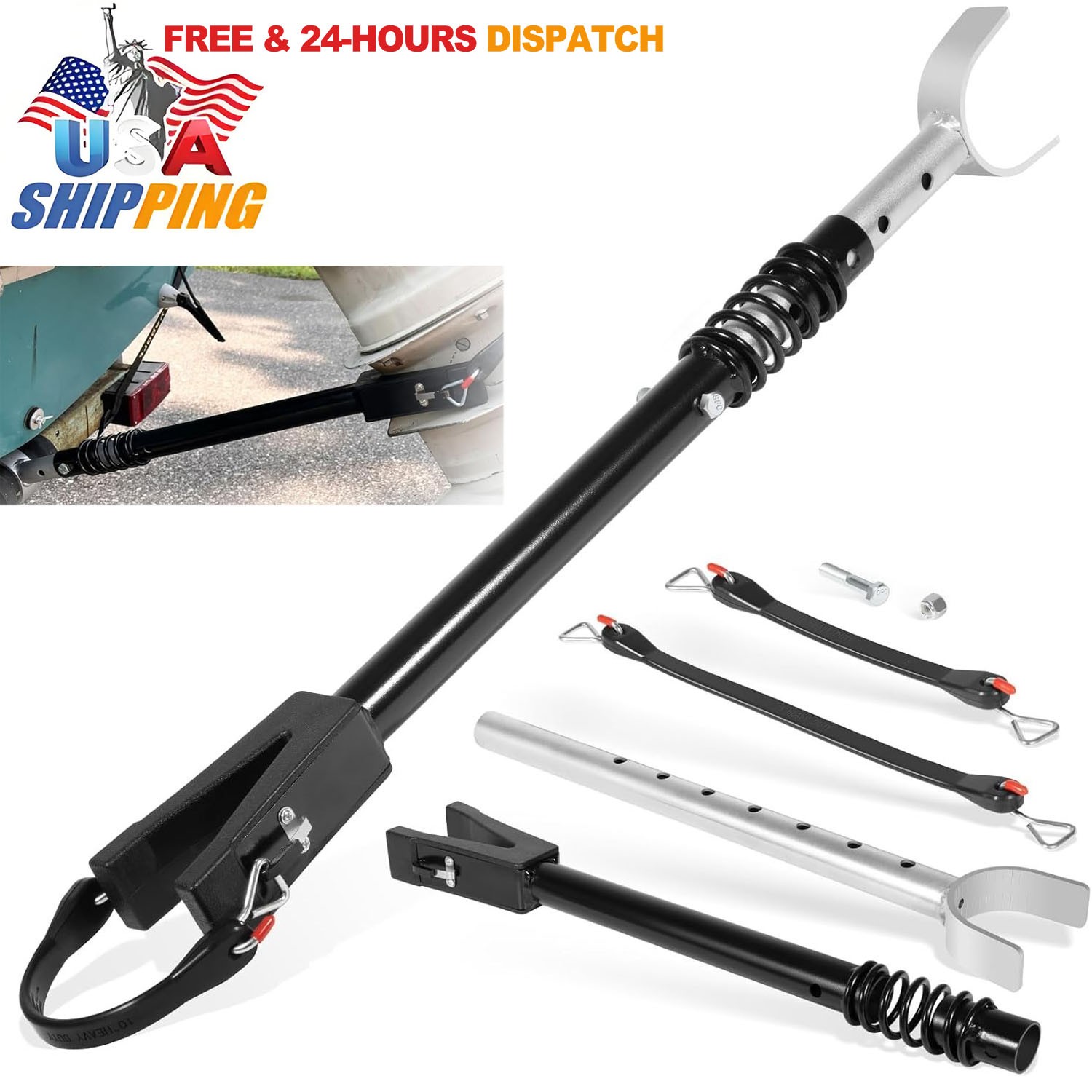 Heavy Duty Boat Transom Saver Adjustable Outboard Motor Support Bracket 150HP