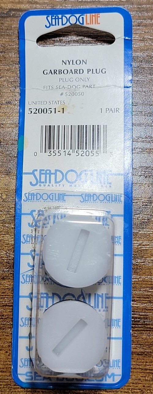 2 NEW SEA DOG LINE 520051-1 Garboard Drains & Plugs SET PAIR