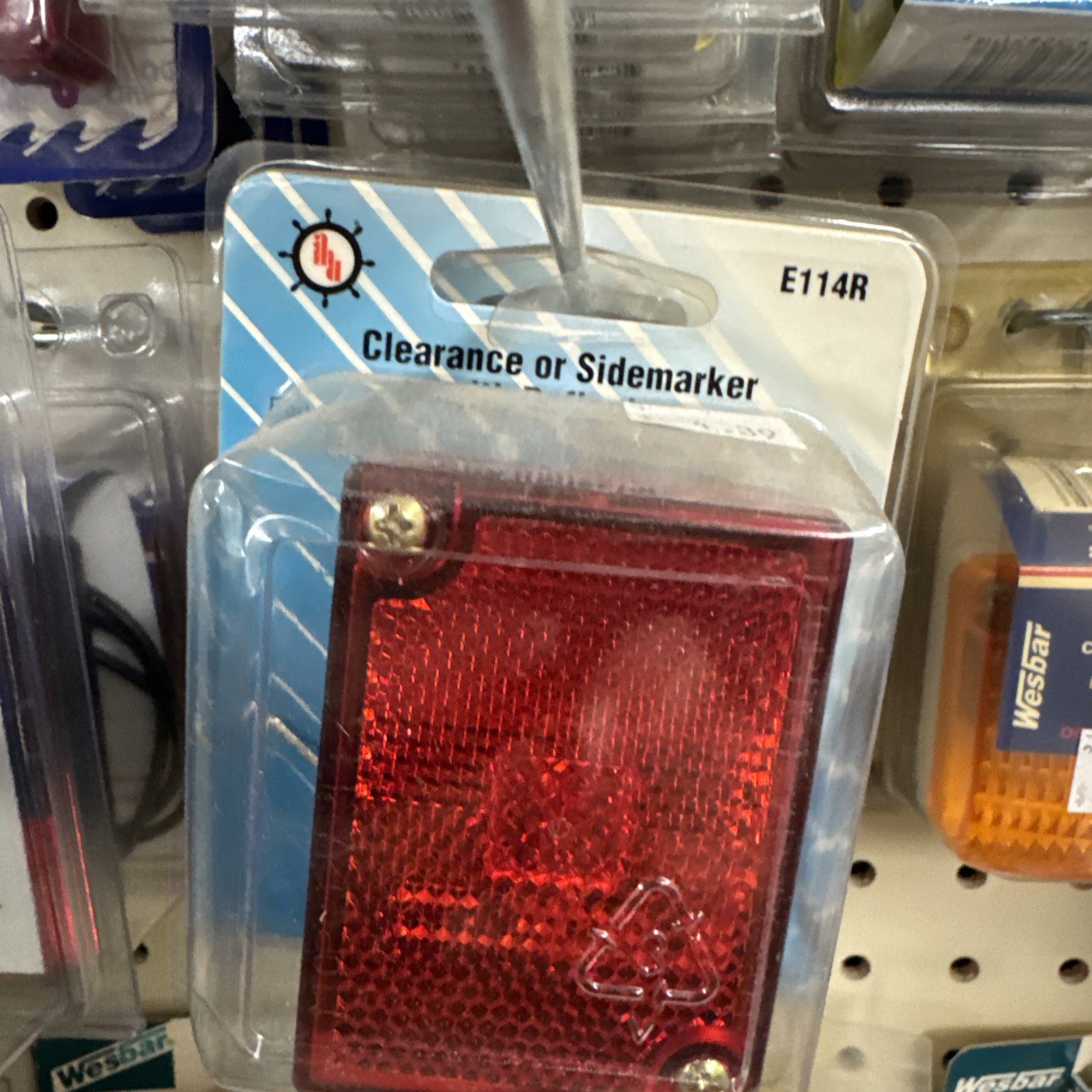 Anderson E114R Combo Clearance Sidemarker Reflector Trailer Light Red 5682