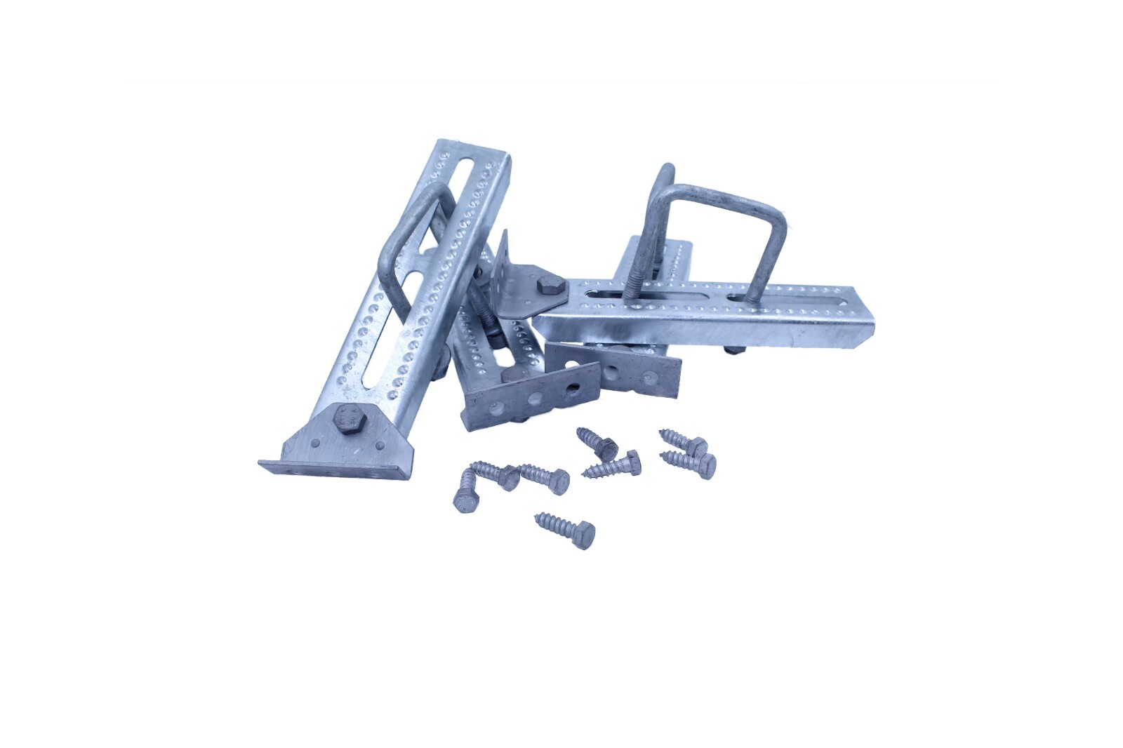 Galvanized Bunk Bracket kit for Boat Trailer 10 Inch tall (4 units)