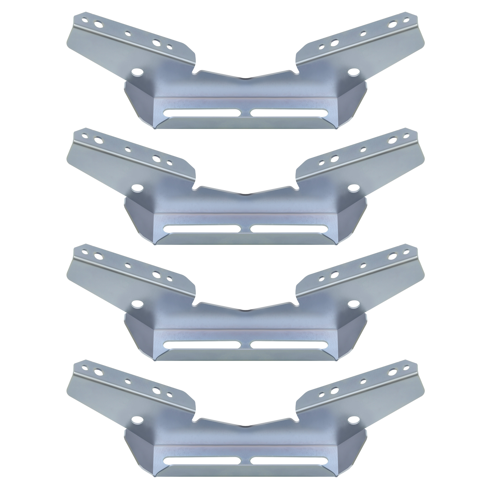 (4) Pontoon Wing Brackets Bunk Bolster Boat Pontoon Trailer V Wing Brackets