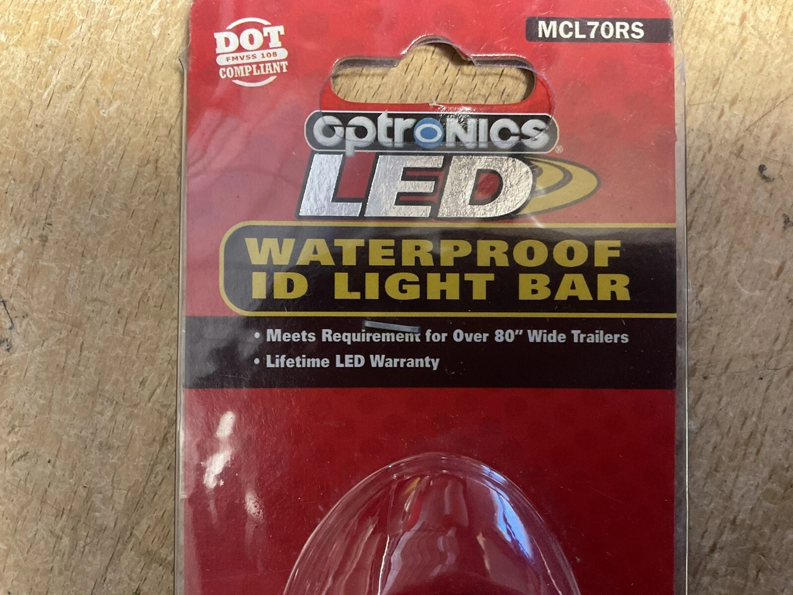 Optronics LED Waterproof ID Light Bar-Ultra Thin DOT 80” Wide Trailers