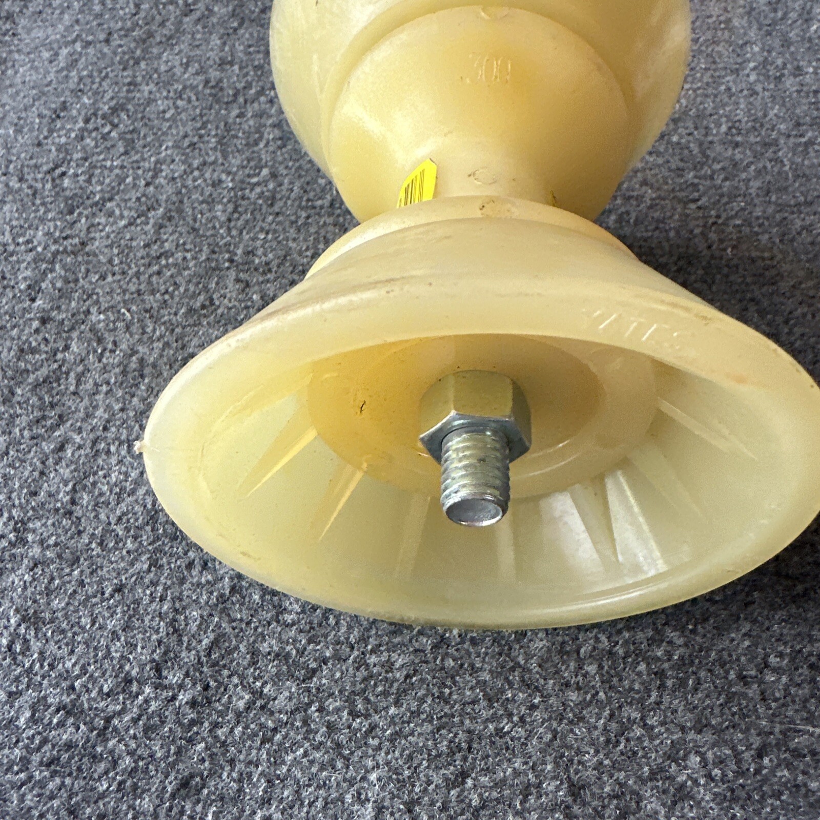Seachoice Bow Boat Tongue Roller 3 in TPR Spool Gold One Size Yellow