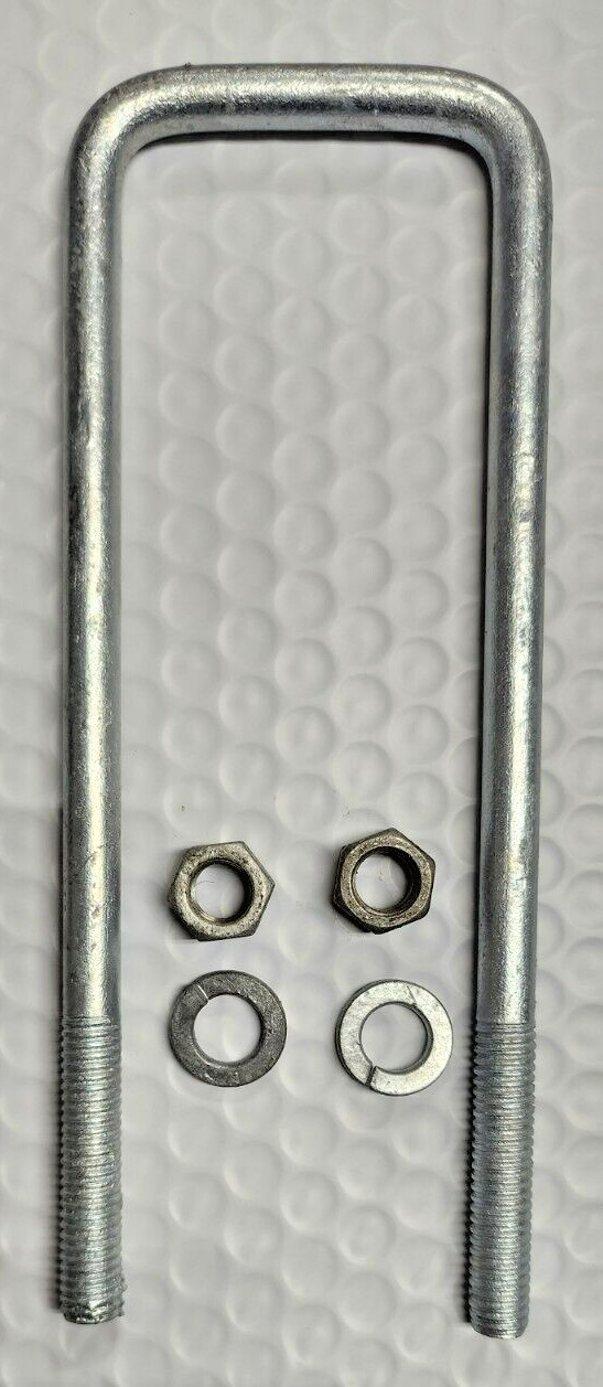 Boat Trailer Square Galvanized U-Bolt 3/8″ x 2-1/8″ x 7″ 23G