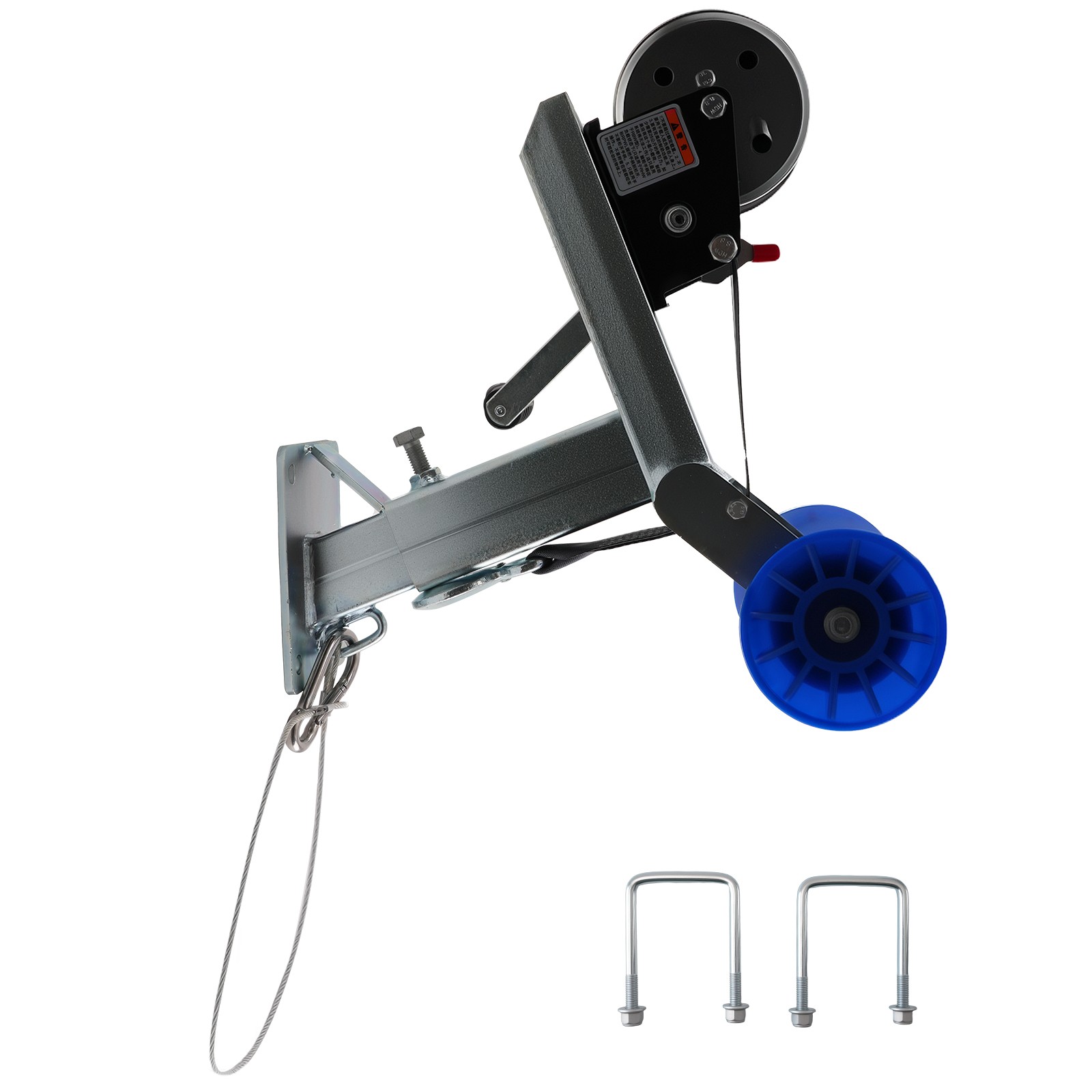 Adjustable Winch Mount for 3″ x 4″ Boat Trailer Drawbar Steel 455-595mm