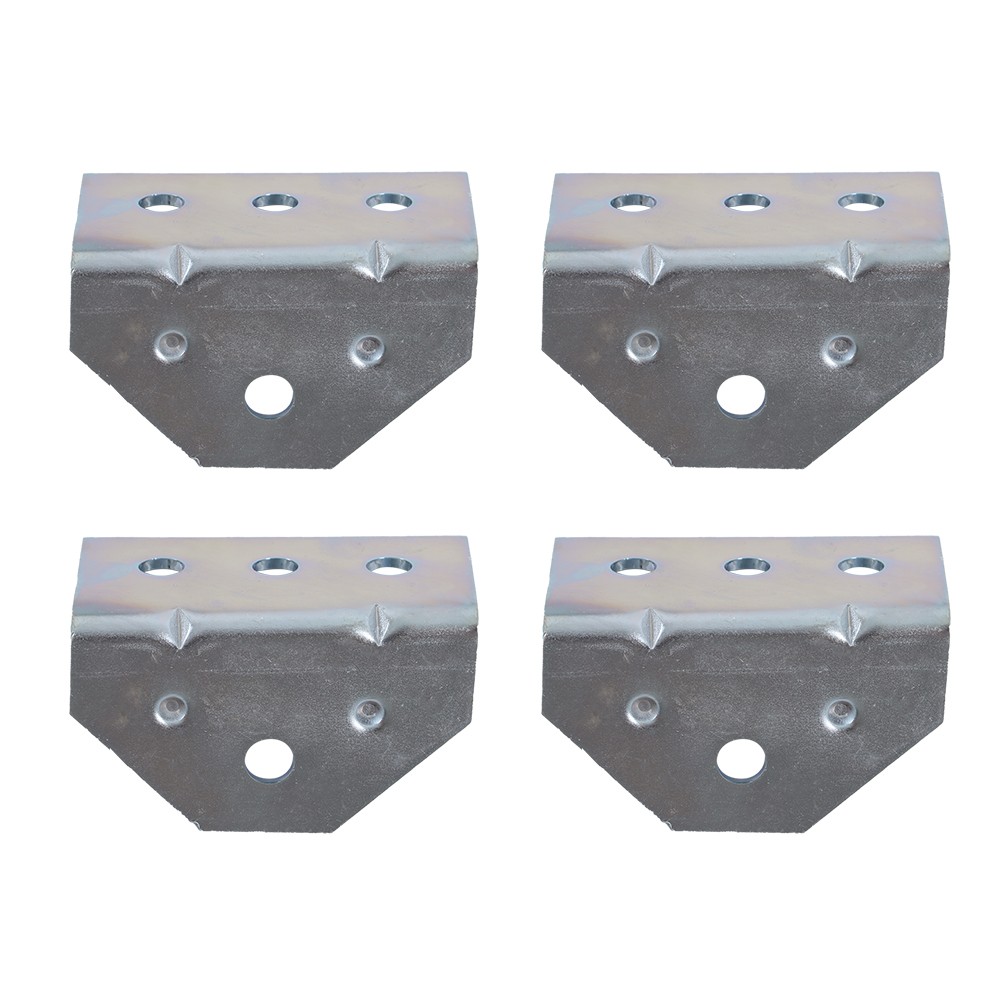 4Pcs 8″ Galvanized Swivel Top Bunk Bracket Kit with Hardware Boat Trailer 2×3