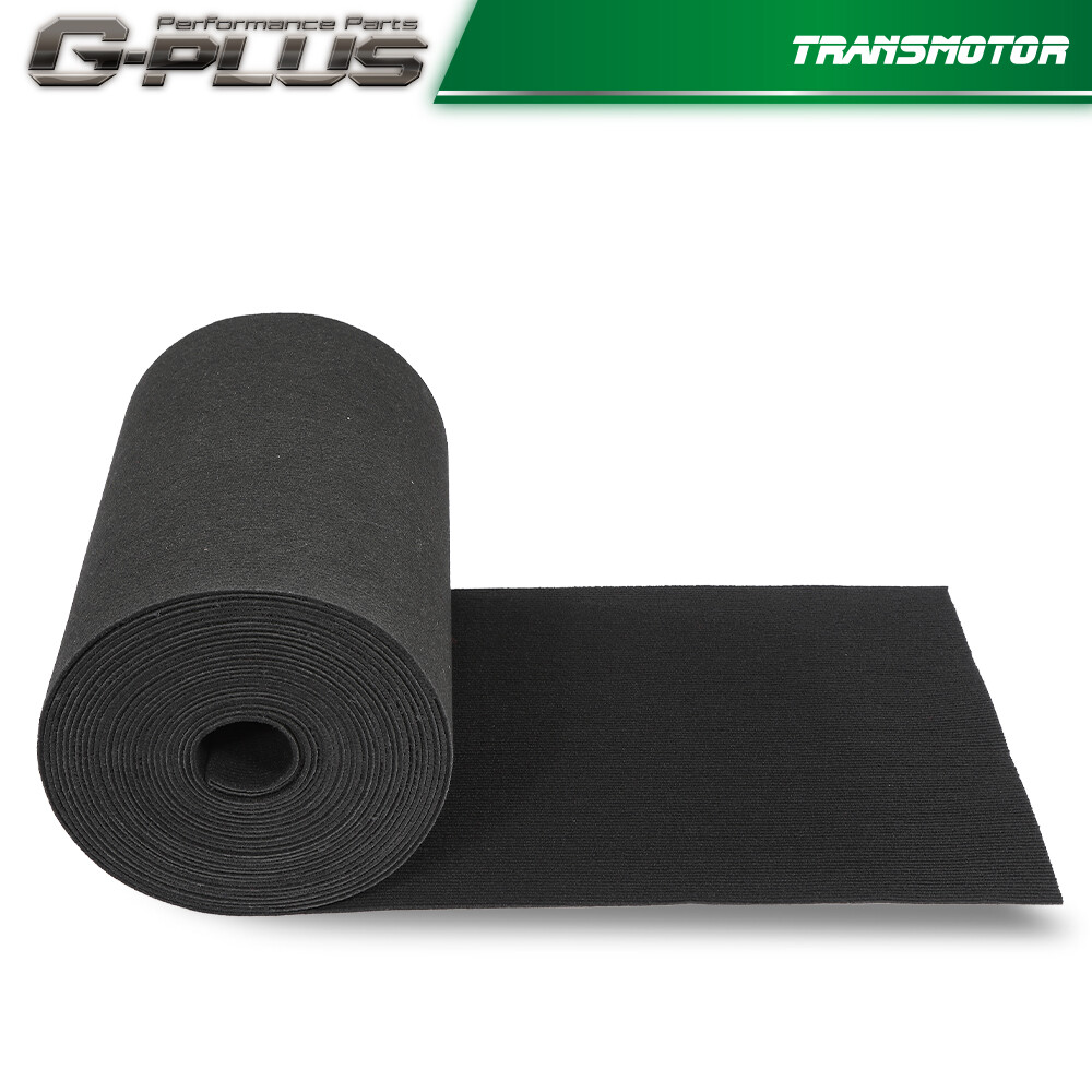 18″ x 50′ Ribbed Bunk Carpet / Marine Boat Trailer Runners / Outdoor – Black NEW