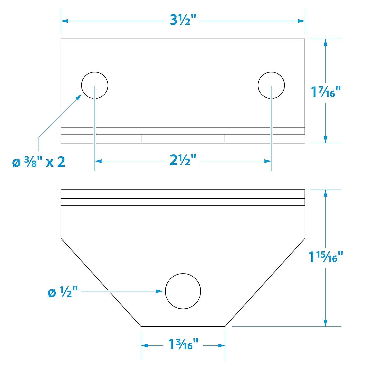 Seachoice 55300 Angle Bracket Only