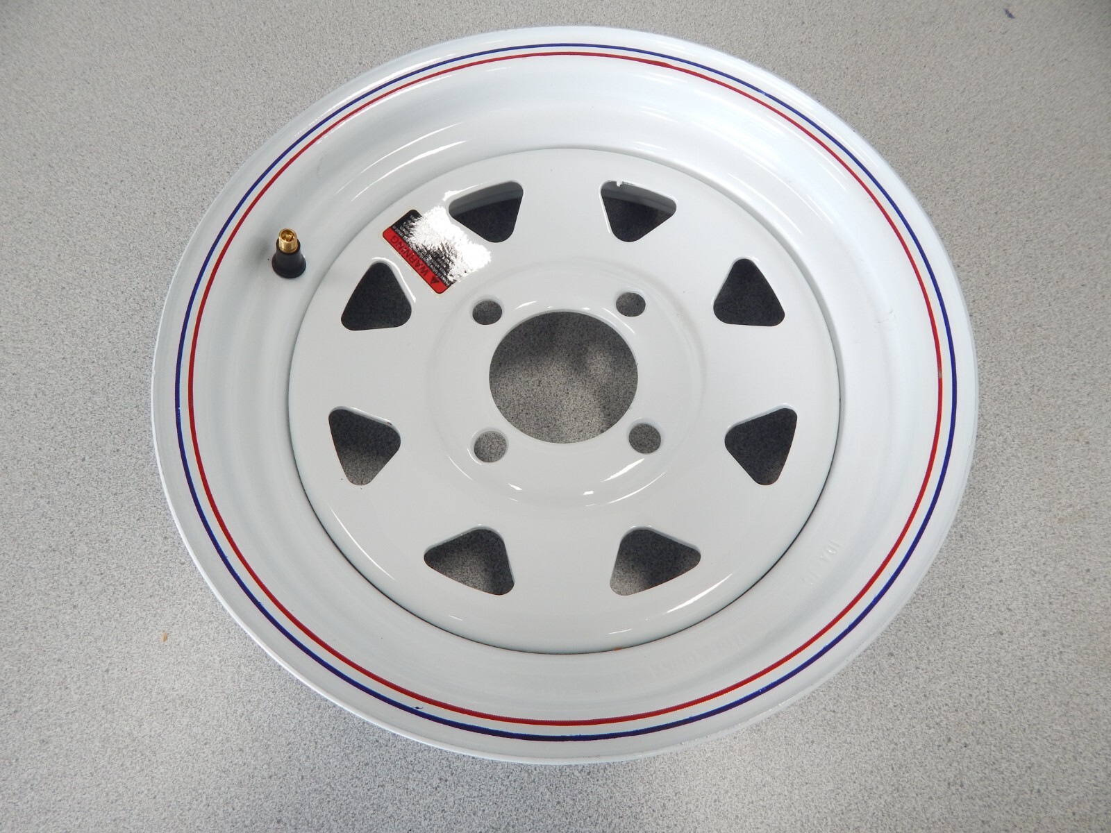 Americana 12″ x 4″ Steel White Trailer Rim Wheel – 30540