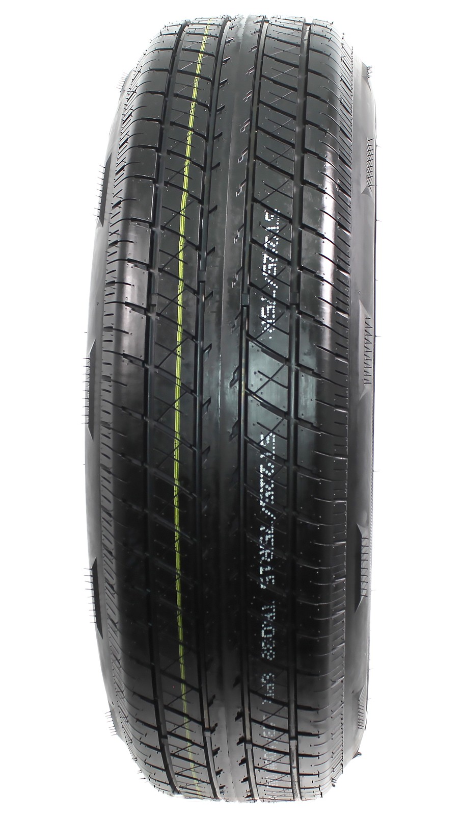 Radial Trailer Tire Rim Assembly ST225/75R15 LRD 6 Lug 15 Inch White Spoke Wheel