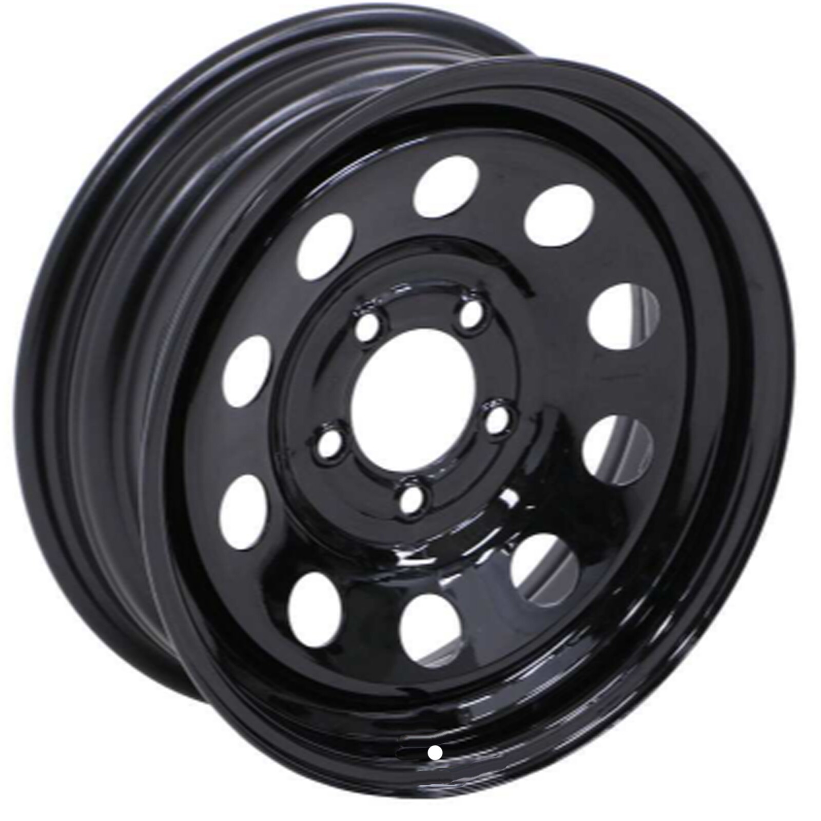 TRAILER RIM WHEEL 15×5 5/4.5 Black Steel mod Camper Boat Utility Farm Stock -TWO