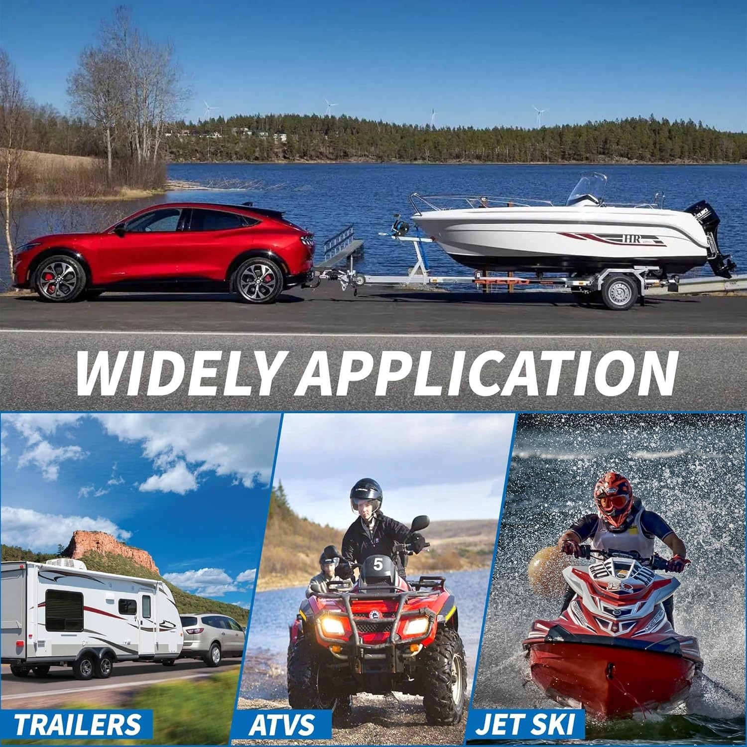 2-Way Ratchet Trailer Winch with 26FT Strap – Reliable 1600 lbs Towing Capacity