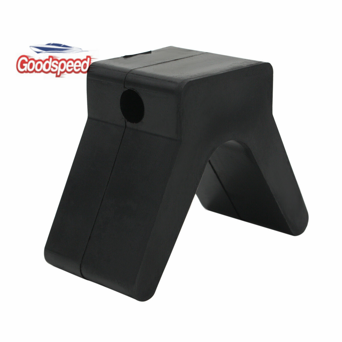2 Inch Mounting Width Boat Trailer Polyurethane V Bow Stop Black