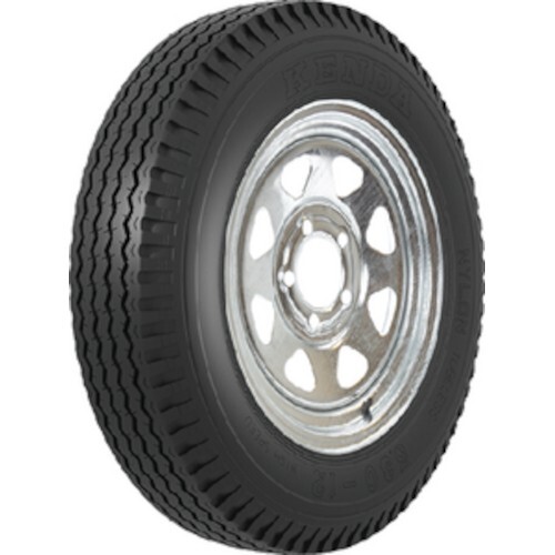 Loadstar 12″ Wheel and Bias Tire Assembly 4 Stud ,Glavanized Spoke – 6 Ply