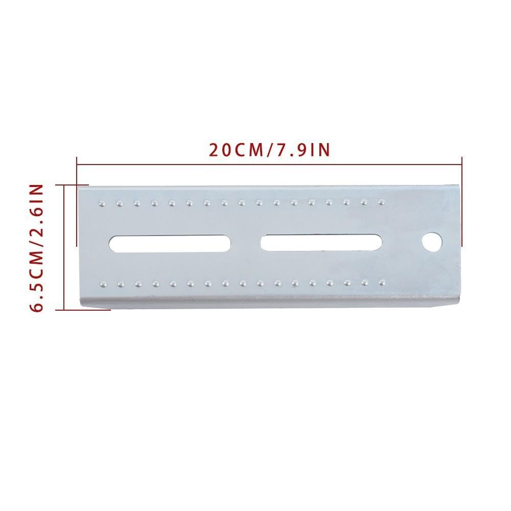 New 4 PCS 8″ Galvanized Swivel Top Bunk Bracket Kit w/Hardware 2″x3″