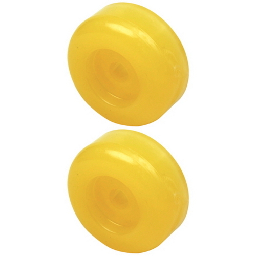 2 Pack 3-1/8 Inch OD Boat Trailer Non Marking Molded Rubber Keel Roller End Caps