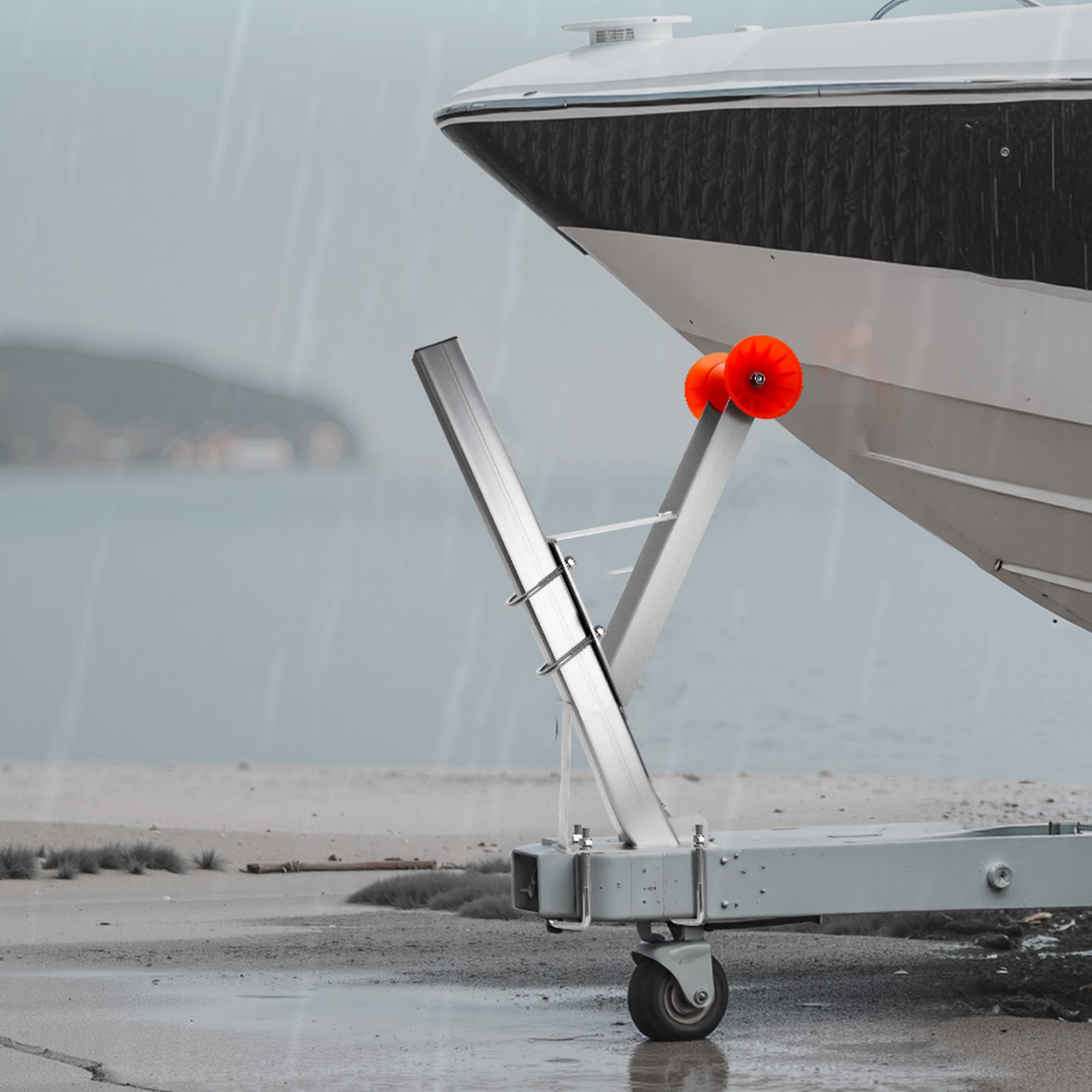 VEVOR Boat Winch Mount with U-Bolts for 3 Inches W x 3-4 Inches H Trailer Tongue